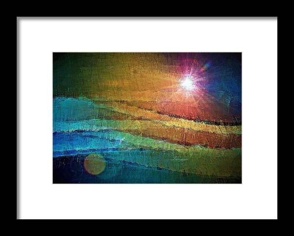 Lighthouse Framed Print featuring the digital art Beacon of Hope by David Manlove
