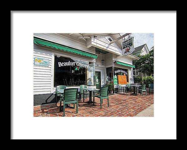 Beaufort Framed Print featuring the photograph Beaufort Grocery Company - Beaufrot North Carolina by Bob Decker