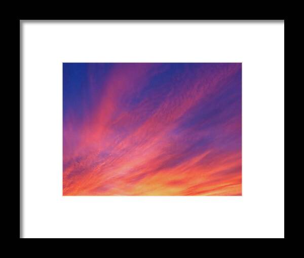 Radiant Framed Print featuring the photograph Beautiful Arizona Sunset Rays by Judy Kennedy