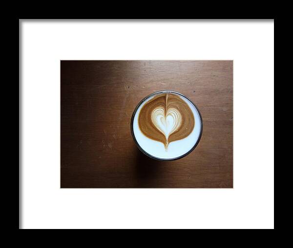 Art Framed Print featuring the photograph Beautiful Caffe Latte by Lasse Kristensen