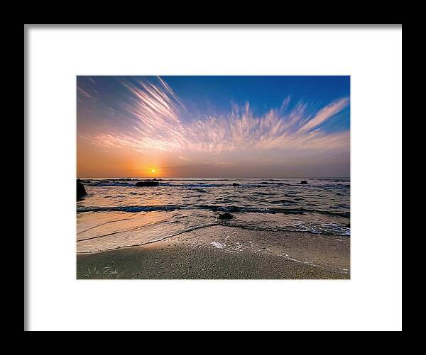 Sunset Framed Print featuring the photograph Beautiful sunset by Meir Ezrachi