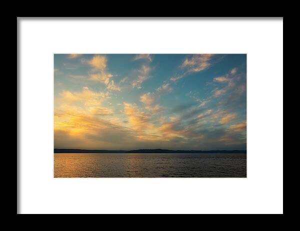 Puget Sound Framed Print featuring the photograph Beauty before the Storm by Ryan Manuel