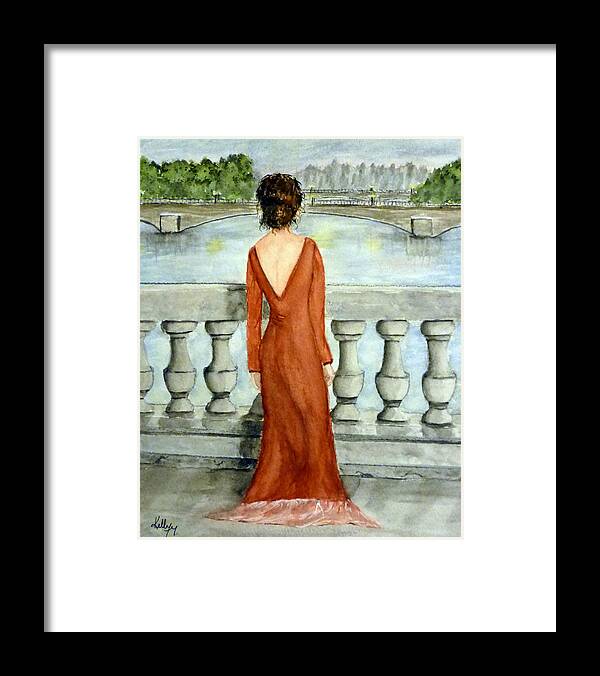 Paris Framed Print featuring the painting Beauty In Paris by Kelly Mills