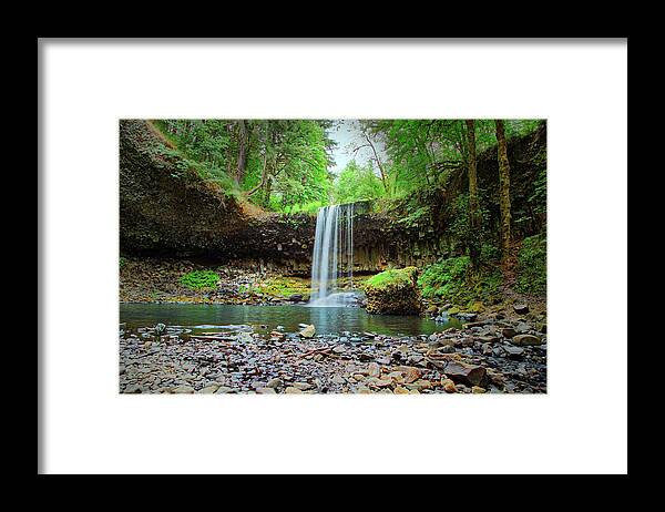 Waterfall Framed Print featuring the photograph Beaver Falls by Loyd Towe Photography