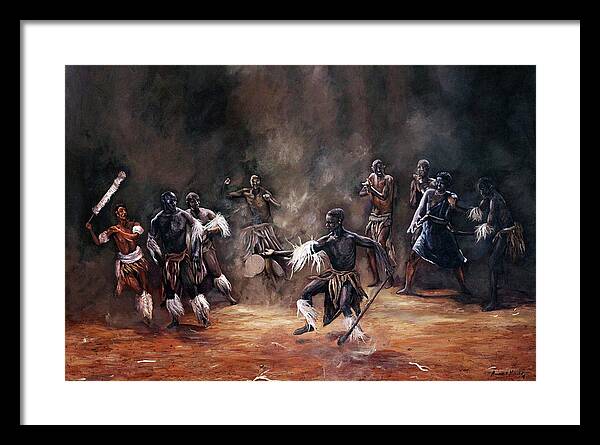 African Art Framed Print featuring the painting Becoming A King by Ronnie Moyo