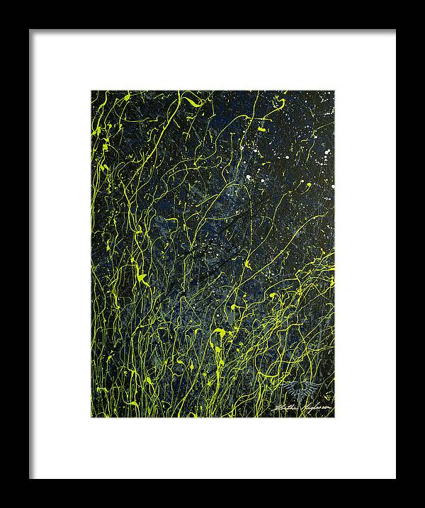 Abstract Framed Print featuring the painting Becoming Love by Heather Meglasson Impact Artist