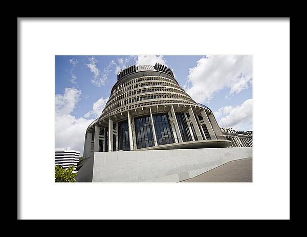 Rotunda Framed Print featuring the photograph Beehive, Wellington New Zealand by Ed Freeman