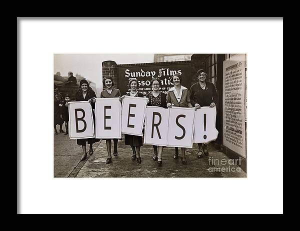 Prohibition Framed Print featuring the photograph Beers by Jon Neidert