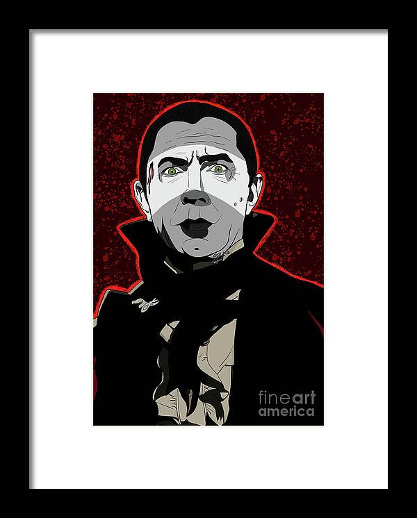 Bela Lugosi Framed Print featuring the digital art Bela Lugosi Dracula by Marisol VB