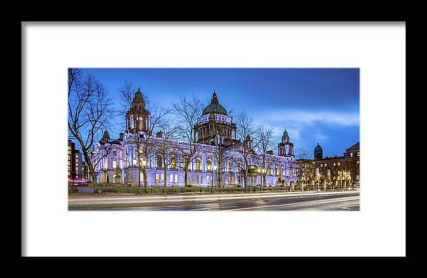 Belfast Framed Print featuring the photograph Belfast City Hall by Barry O Carroll