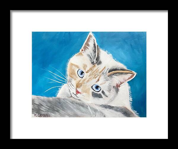 Pets Framed Print featuring the painting Bella by Kathie Camara