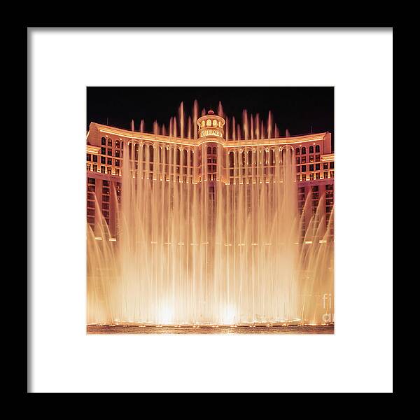 Bellagio Framed Print featuring the photograph Bellagio Fountains Blooming Flower by Aloha Art