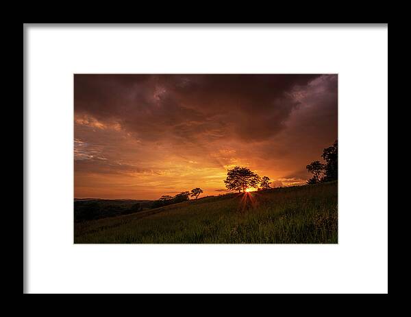 Trexler Framed Print featuring the photograph Below the Horizon Natural Colors by Jason Fink