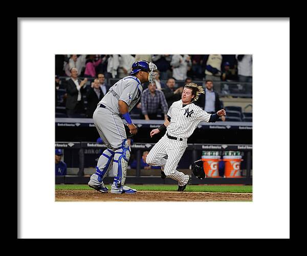 American League Baseball Framed Print featuring the photograph Ben Gamel by Al Bello