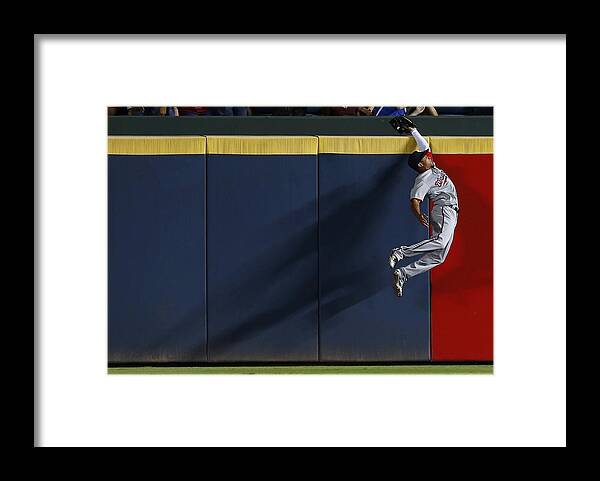 Atlanta Framed Print featuring the photograph Ben Revere and Freddie Freeman by Mike Zarrilli
