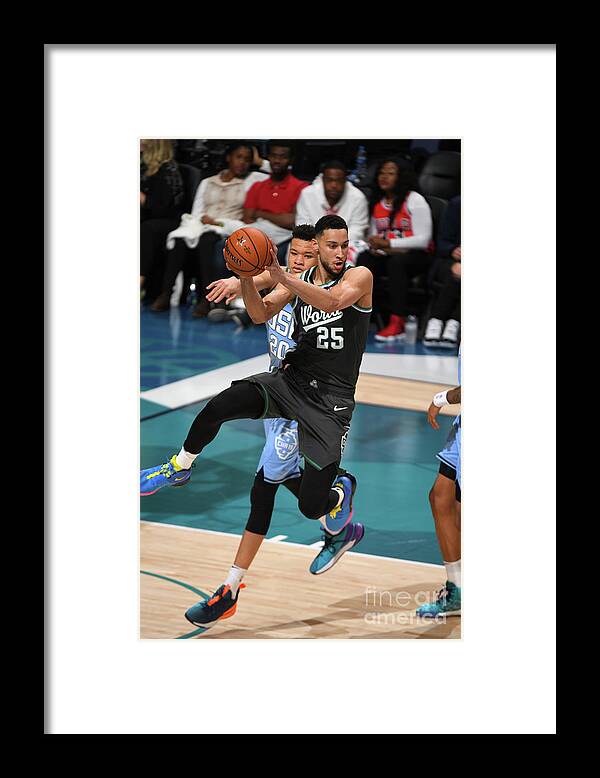 Nba Pro Basketball Framed Print featuring the photograph Ben Simmons by Garrett Ellwood