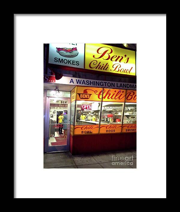Restaurants Framed Print featuring the photograph Ben's Chili Bowl by Walter Neal