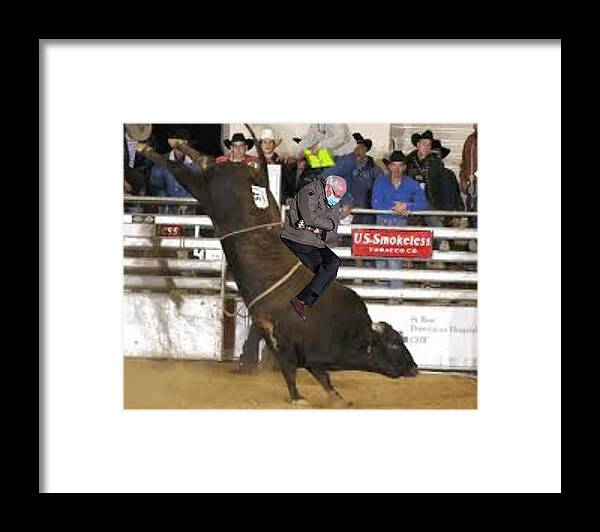 Bernie Framed Print featuring the photograph Bernie is Usually a No Bull Kinda Guy by Lee Darnell
