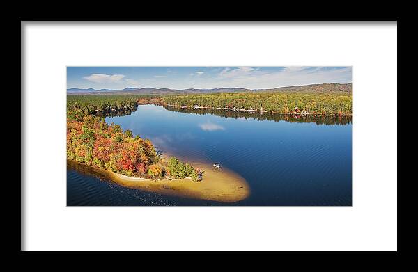  Framed Print featuring the photograph Berry Bay - Ossipee Lake, NH by John Rowe