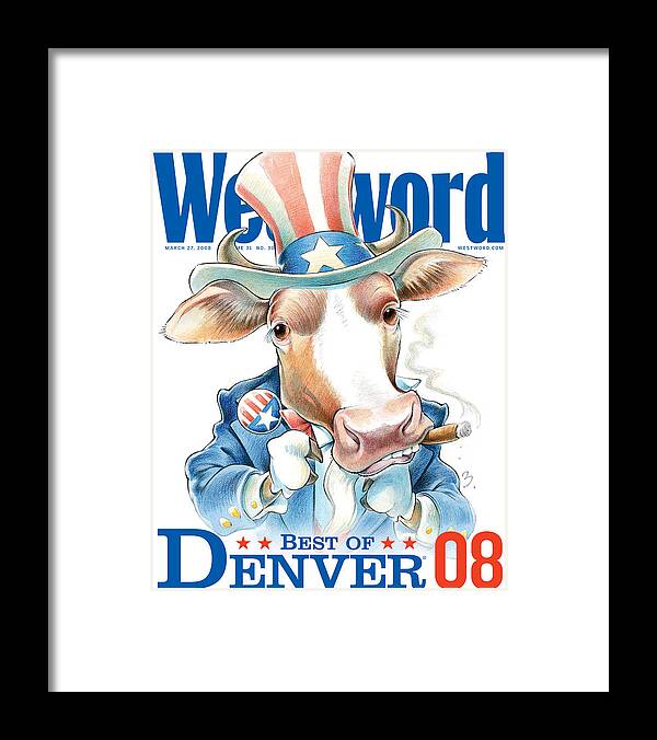 2008 Framed Print featuring the digital art Best of Denver 2008 by Westword