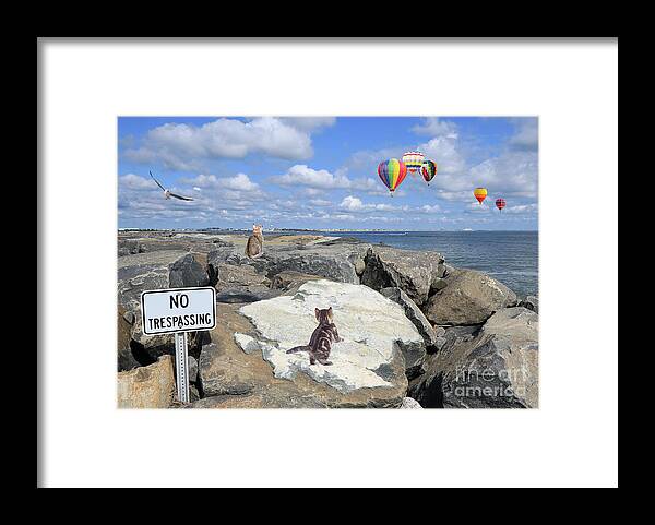 Balloons Framed Print featuring the photograph Best Seat In The House by Geoff Crego