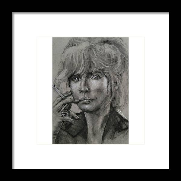 Beth Dutton Framed Print featuring the painting Beth by Jeff Dickson