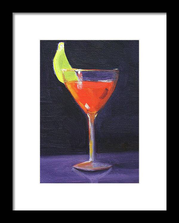 Beverage Framed Print featuring the painting Beverage by Nancy Merkle