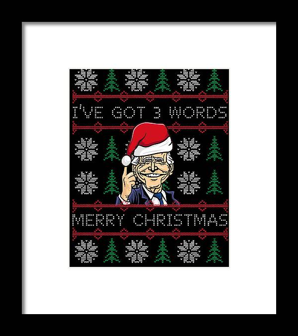 Biden Ive Got Words Merry Christmas Sticker, Unique Christmas Words