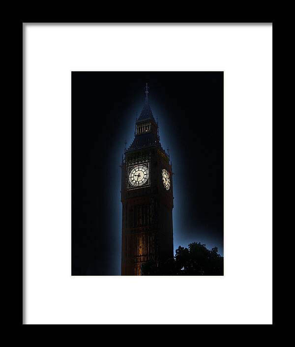 Richard Reeve Framed Print featuring the photograph Big Ben Aura by Richard Reeve