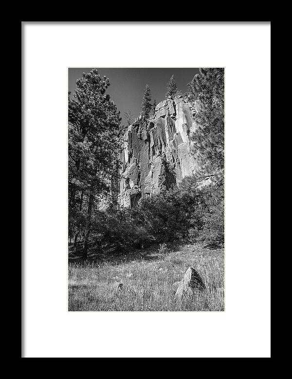 Cliffs Framed Print featuring the photograph Big Cliff Little Rock by Mary Lee Dereske