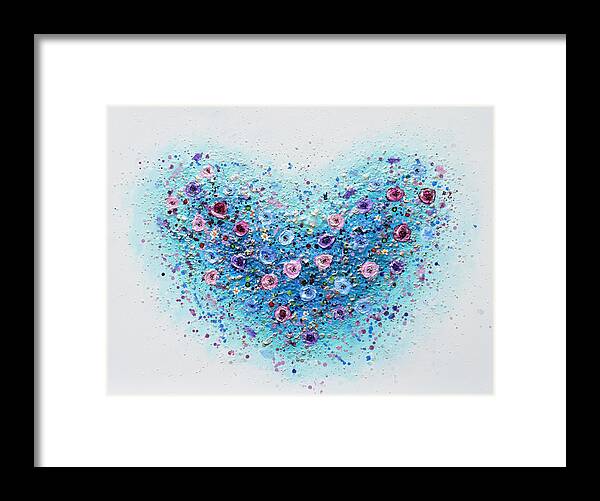Heart Framed Print featuring the painting Big Heart by Amanda Dagg