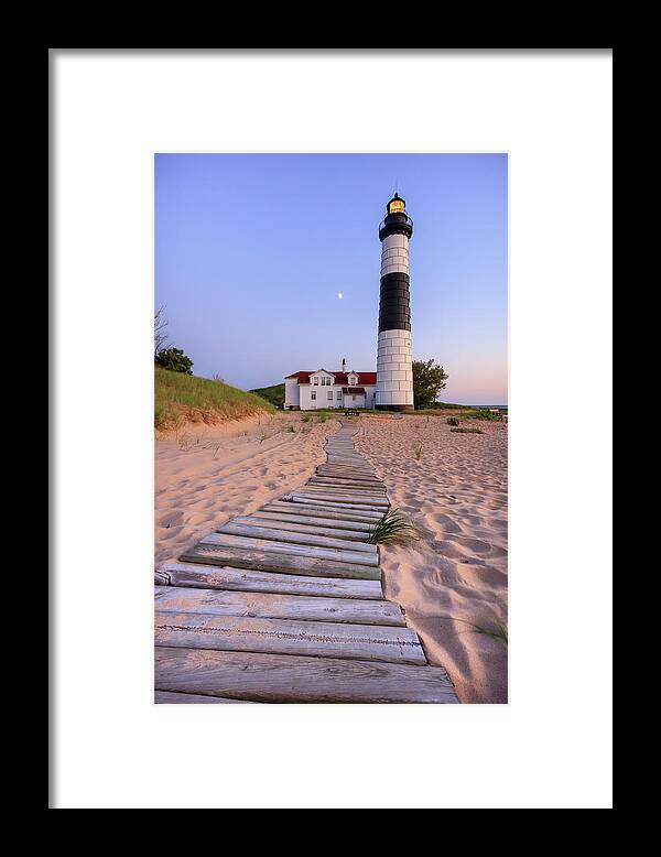 3scape Photos Framed Print featuring the photograph Big Sable Point Lighthouse by Adam Romanowicz