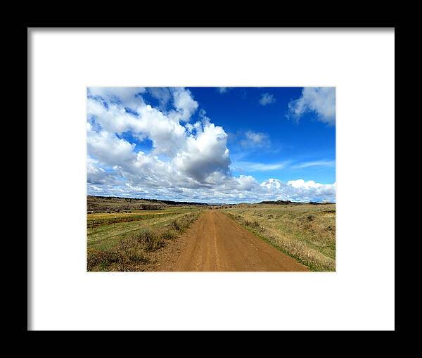Big Sky Framed Print featuring the photograph Big Sky Clouds Forever by Katie Keenan