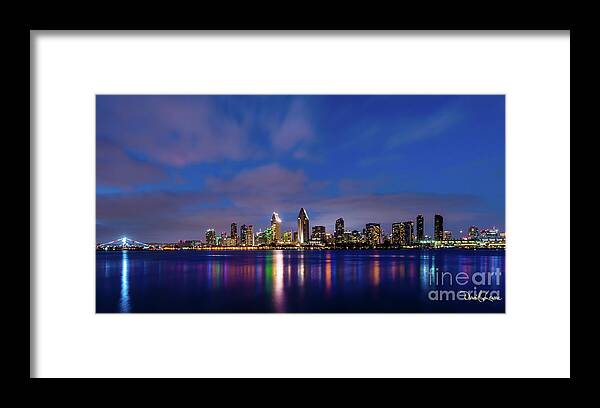 Beach Framed Print featuring the photograph Big Sky, Vibrant Reflections by David Levin