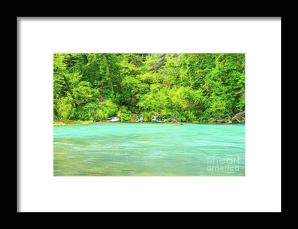 Big Spring Framed Print featuring the photograph Big Spring Waterfalls by Jennifer White