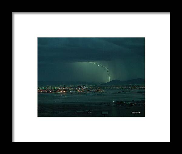 Nature Framed Print featuring the photograph Big Strike In Vegas by Bill Roberts