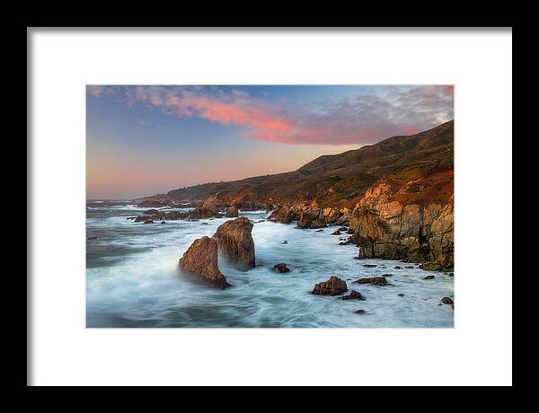 Big Sur Framed Print featuring the photograph Big Sur Sunset by Joseph Rossbach