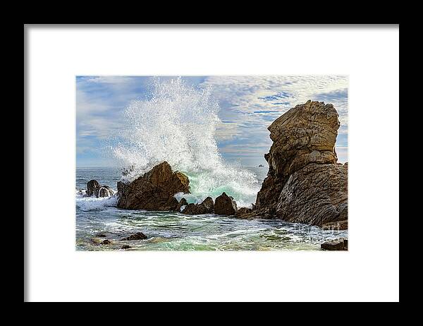 Wave Framed Print featuring the photograph Big Wave in Little Corona by Eddie Yerkish