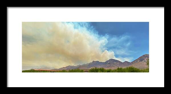 Bighornfire Framed Print featuring the photograph Bighorn Fire p113433 by Mark Myhaver