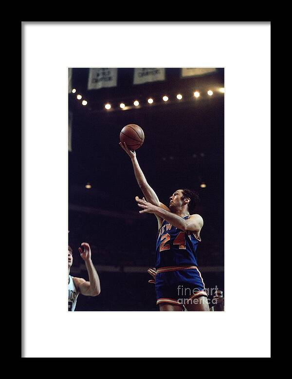 Nba Pro Basketball Framed Print featuring the photograph Bill Bradley by Nba Photos