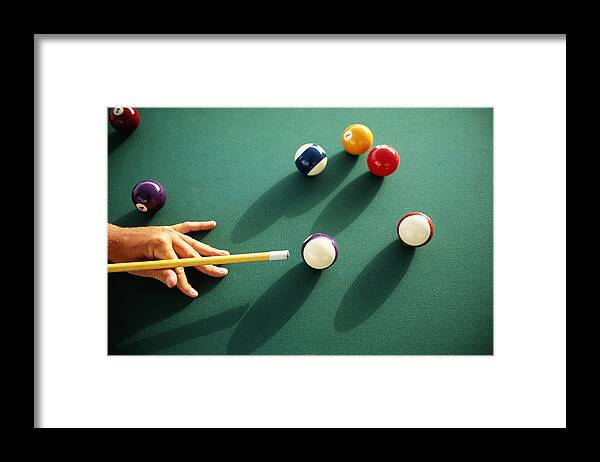 Shadow Framed Print featuring the photograph Billiards by David De Lossy