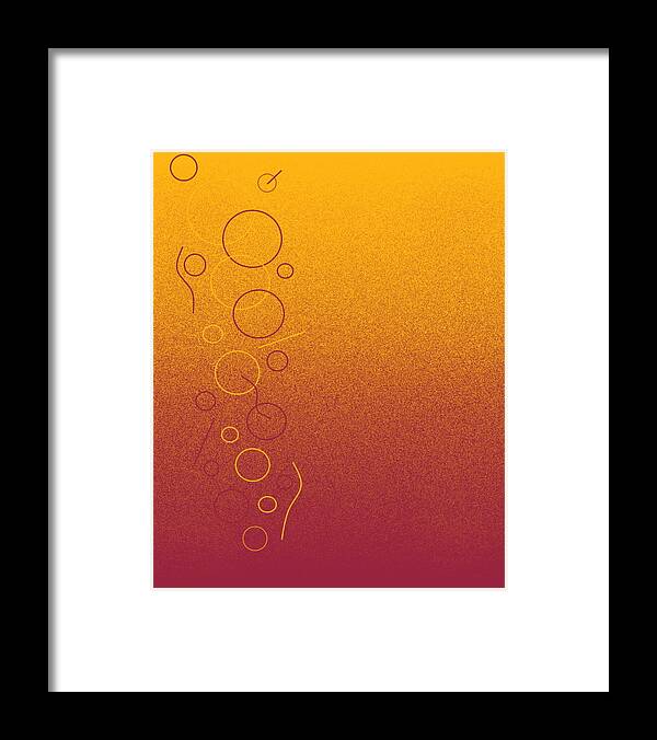 Bubbles Framed Print featuring the digital art Bird Bath by Designs By L