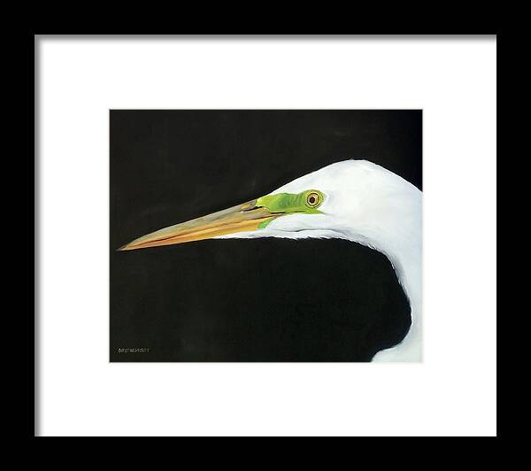  Framed Print featuring the painting Bird Purse by christine shockley by John Gholson