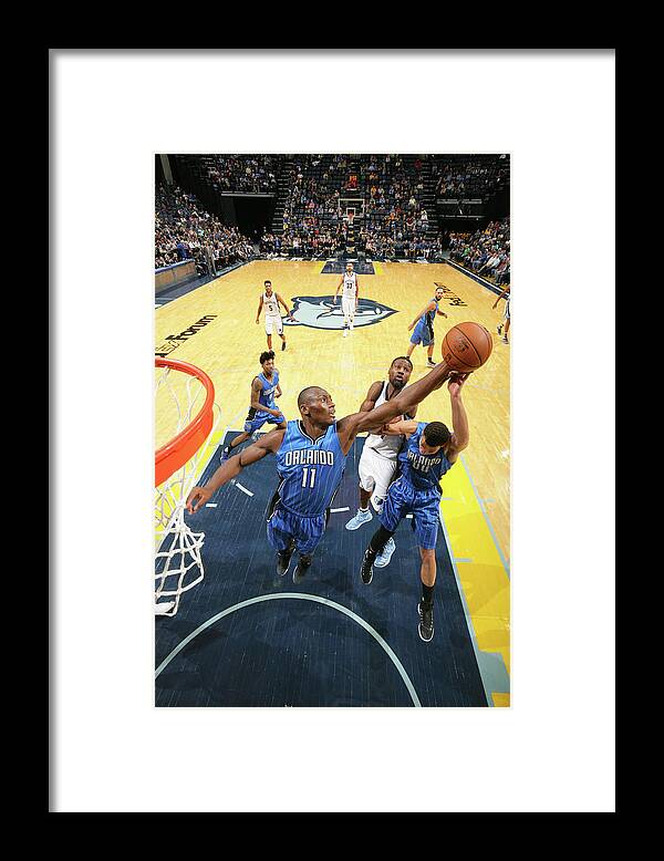 Nba Pro Basketball Framed Print featuring the photograph Bismack Biyombo by Joe Murphy