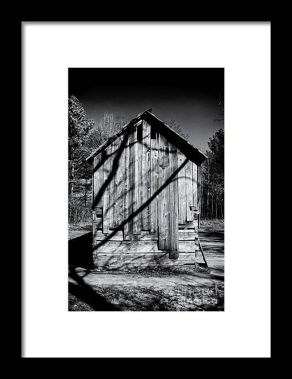 Cades Cove Framed Print featuring the photograph Black and White Building by Phil Perkins