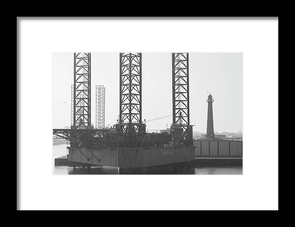 Black And White Framed Print featuring the photograph Black and white Industry by MPhotographer