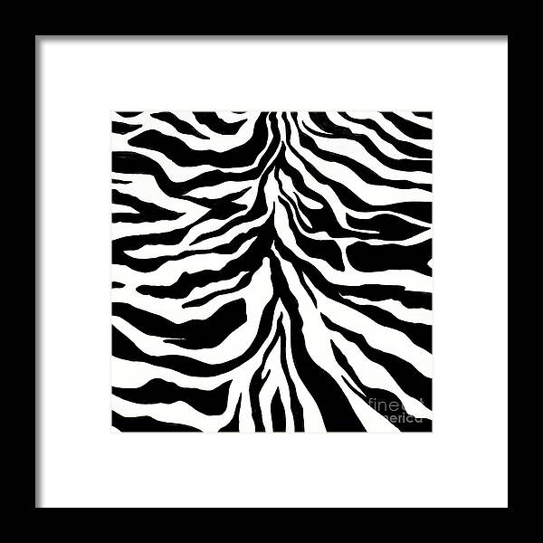 Pattern Framed Print featuring the drawing Black and White Mountain by Christie Olstad