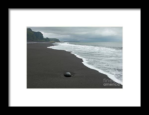 Nature Framed Print featuring the photograph Black beach by Matteo Del Grosso