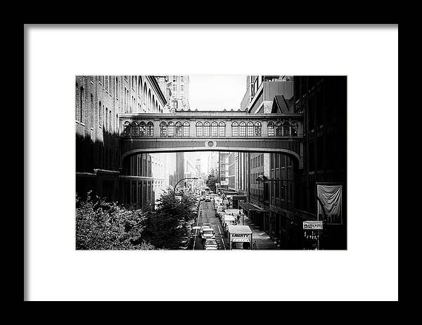 United States Framed Print featuring the photograph Black Manhattan Series - Meatpacking District by Philippe HUGONNARD