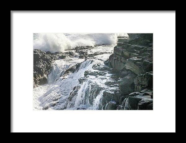Hawaii Framed Print featuring the photograph Black Rock by Tony Spencer